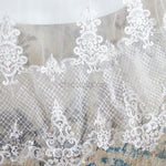 A-line Unique Lace  Sweetheart White Dream High Quality Long Wedding Dresses LMX1179