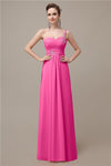 Sweatheart A-line Chiffon One Shoulder Floor-Length Long Bridesmaid Dresses