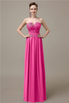 Sweetheart Simple A-line Floor-Length Chiffon Bridesmaid Dresses