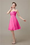 A-line Chiffon Sweetheart Knee-Length Short Bridesmaid Dresses