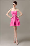 Popular Chiffon A-line Sweetheart Mini Bridesmaid Dresses