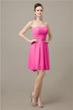 Popular  Chiffon Sweetheart Knee-Length Bridesmaid Dresses