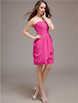 Sweetheart Short Sheath Knee length Bridesmaid Dresses