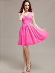 V-Neck Short A-Line Bridesmaid Dresses