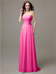 Pretty Sweetheart Chiffon A-line Floor-Length Bridesmaid Dresses