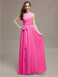 Beautiful A-line One-Shoulder Sleeveless Floor-Length Bridesmaid Dresses