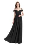 Simple A-line Chiffon Spaghetti Straps Bridesmaid Dresses