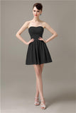 Popular Chiffon A-line Sweetheart Mini Bridesmaid Dresses