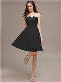 Chiffon Sleeveless A-line Knee-Length Bridesmaid Dresses