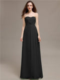 Simple Sweetheart Sleeveless A-line Floor-Length Bridesmaid Dresses