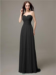 Pretty Sweetheart Chiffon A-line Floor-Length Bridesmaid Dresses