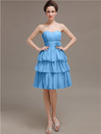 Sweetheart Pleats A-line Short Bridesmaid Dresses