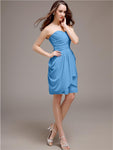 Sweetheart Short Sheath Knee length Bridesmaid Dresses