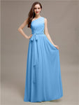 A-line One-shoulder Long Bridesmaid Dresses