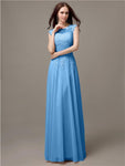 Unique Sweetheart Sleeveless A-line Floor-Length Bridesmaid Dresses