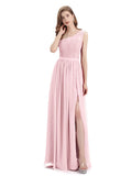 One-Shoulder A-line Top Lace Floor-Length Bridesmaid Dresses