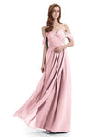 Charming Off-The-Shoulder Sweethert Floor Lenght Bridesmaid Dresses