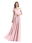 Simple A-line Chiffon Spaghetti Straps Bridesmaid Dresses