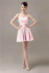 Popular Chiffon A-line Sweetheart Mini Bridesmaid Dresses