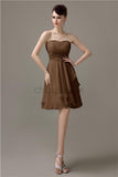 Sweetheart Chiffon A-line Knee-Length Bridesmaid Dresses