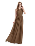 Charming One-shoulder A-line Chiffion Floor-Length Bridesmaid Dresses