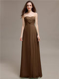 Simple Sweetheart Sleeveless A-line Floor-Length Bridesmaid Dresses