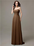 Pretty Sweetheart Chiffon A-line Floor-Length Bridesmaid Dresses