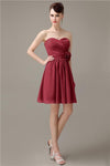 Fashion Sweetheart A-line Chiffon Knee-length Bridesmaid Dresses