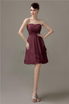 Sweetheart Chiffon A-line Knee-Length Bridesmaid Dresses