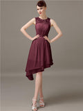 Illusion A-Line Short Bridesmaid Dresses