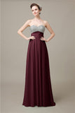 Popular Sweetheart Sequins A-line Floor-Length Bridesmaid Dresses