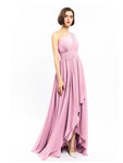 Chiffon Unique One-shoulder High-low Bridesmaid Dresses