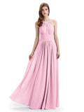 Charming Halter Floor Length Bridesmaid Dresses