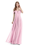 Elegant Sweetheart Off Shoulder Floor-Length Bridesmaid Dresses