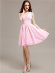 V-Neck Short A-Line Bridesmaid Dresses