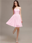 Chiffon Sleeveless A-line Knee-Length Bridesmaid Dresses