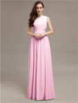 Simple One-Shoulder Sleeveless A-line Chiffon Bridesmaid Dresses