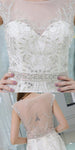 Cap Sleeveless Unique Design Mermaid Elegant Formal Long Prom Dresses With Beads LMX1153