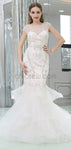 Cap Sleeveless Unique Design Mermaid Elegant Formal Long Prom Dresses With Beads LMX1153