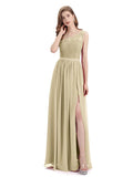 One-Shoulder A-line Top Lace Floor-Length Bridesmaid Dresses