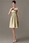 Spaghetti Straps A-line Sweetheart Chiffon Bridesmaid Dresses