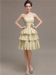 Sweetheart Pleats A-line Short Bridesmaid Dresses