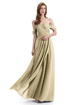 Charming Off-The-Shoulder Sweethert Floor Lenght Bridesmaid Dresses