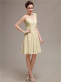 One Shoulder Short A-Line Bridesmaid Dresses