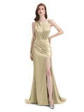 V-neck Sleeveless Split Side Floor-Length Bridesmaid Dresses