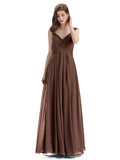 Elegant A-line Sleeveless Chiffon Bridesmaid Dresses