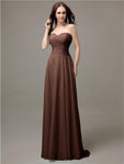 Pretty Sweetheart Chiffon A-line Floor-Length Bridesmaid Dresses