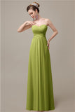 A-line Chiffon Sweatheart Floor-Length Beach Bridesmaid Dresses