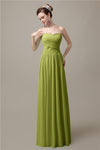 Sweetheart A-line Simple Chiffon Floor-Length Long Bridesmaid Dresses