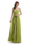 Charming Halter V-neck Floor Lenght Bridesmaid Dresses